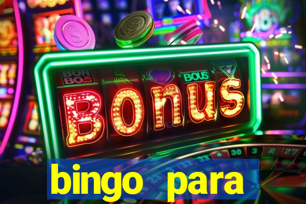 bingo para despedida de solteira para imprimir